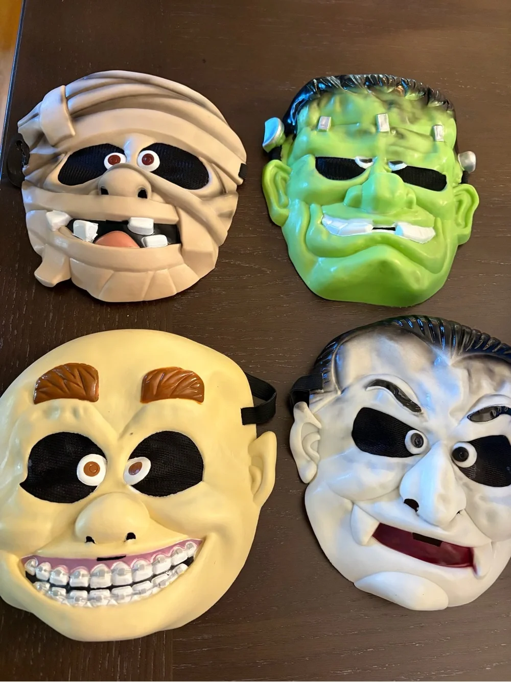 Greenbrier INT Vintage Kids Mask Mummy Dracula Frankenstein and Braces Kid!!